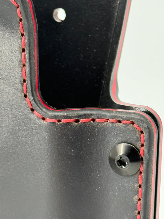 Kobura Competition Holster Black & Red, Leather