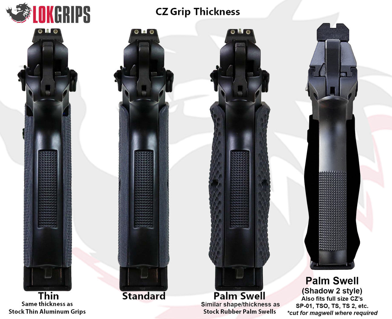 CZ Shadow 2 Palm Swell Bogies