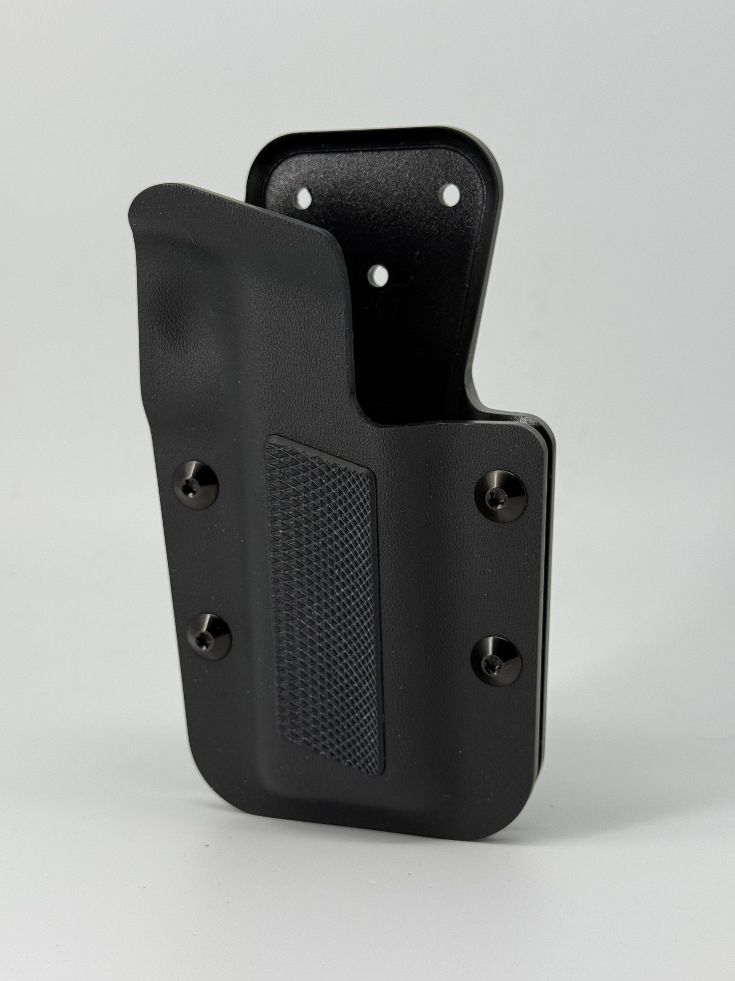 Kobura Competition Holster Black & Black. G10 inlay (Checkering)