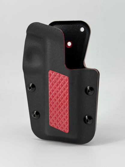 Kobura Competition Holster Black & Red. G10 inlay (Diamonds)