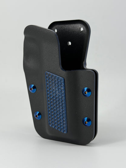 Kobura Competition Holster Black & Blue. G10 inlay (Grips)