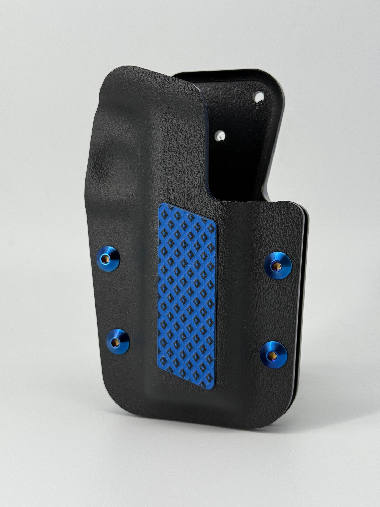 Kobura Competition Holster Black & Blue. G10 inlay (Diamonds)