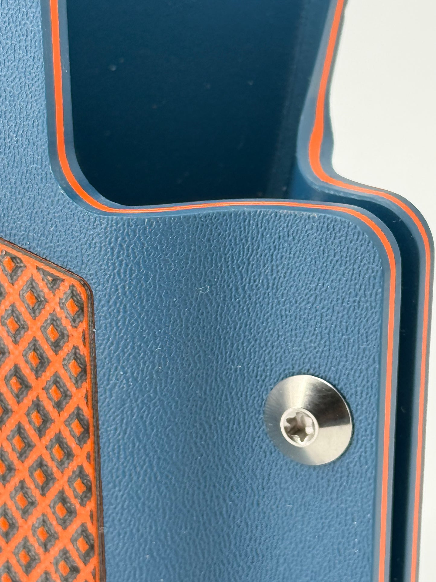 Kobura Competition Holster Orangino - G10 Orange & Black (Diamonds)