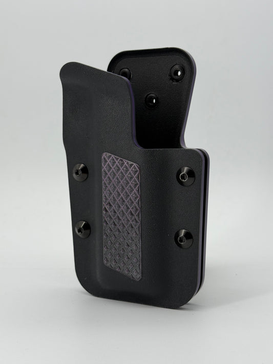 Kobura Competition Holster Black & Purple. G10 inlay (Diamonds)