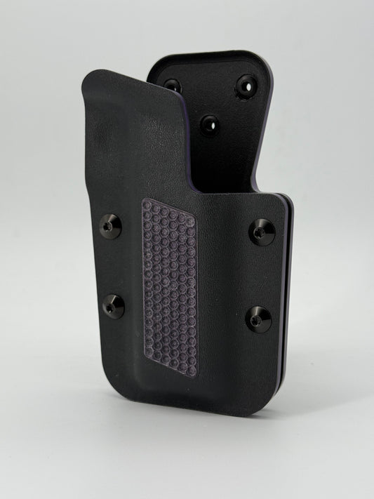 Kobura Competition Holster Black & Purple. G10 inlay (Grips)