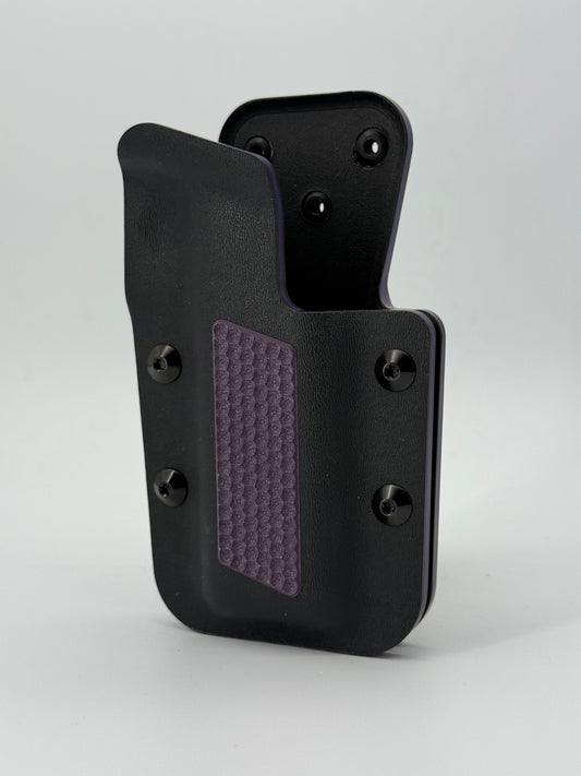 Kobura Competition Holster Black & Purple. G10 inlay (Grips)