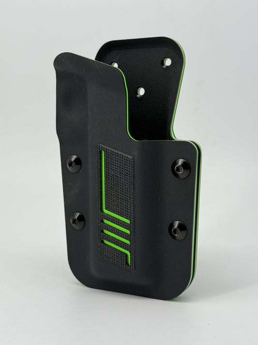 Kobura Competition Holster Black & Green. G10 inlay (Zig)