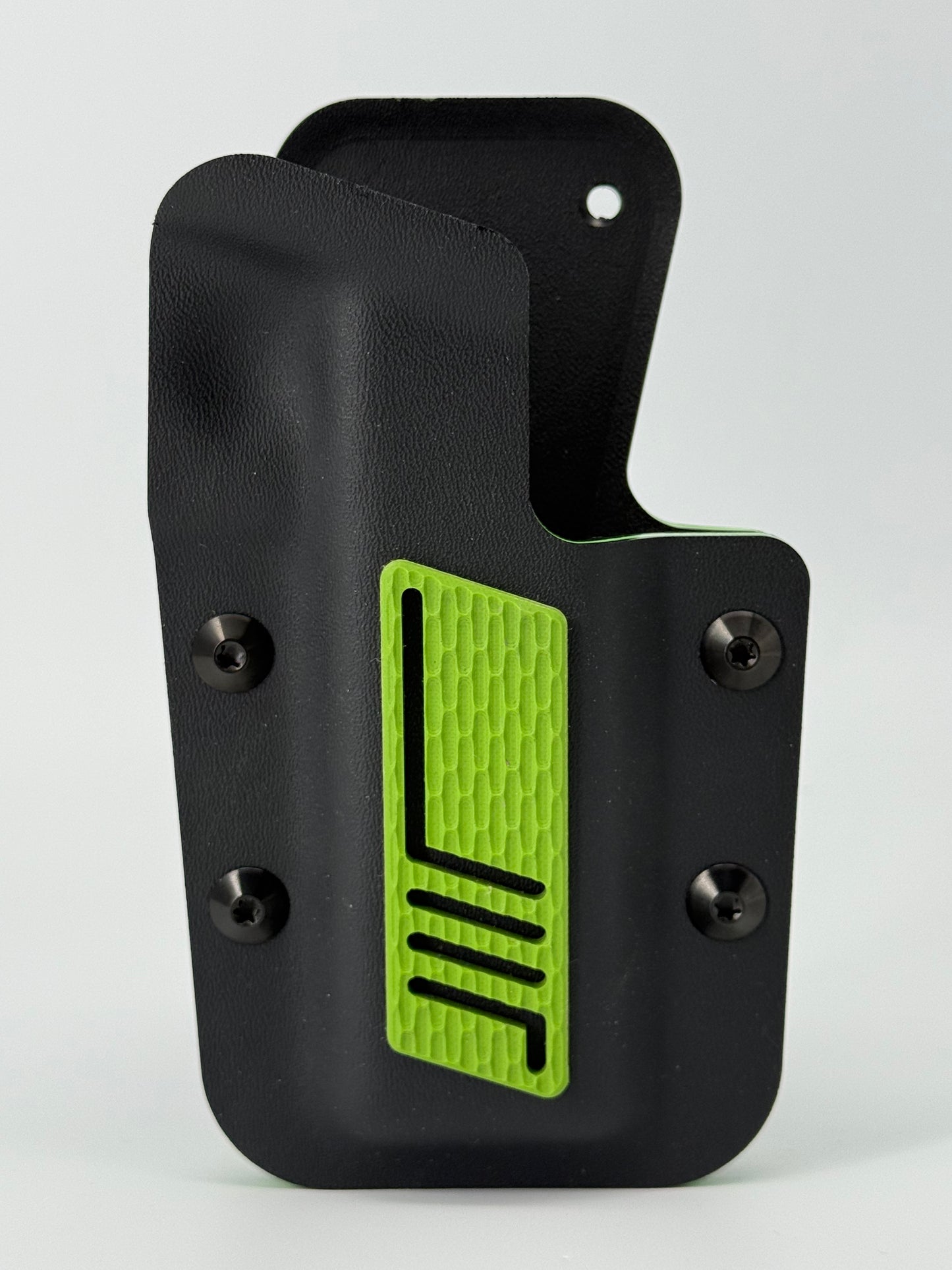 Kobura Competition Holster Black & Green. G10 inlay (Chainlink with Zig)